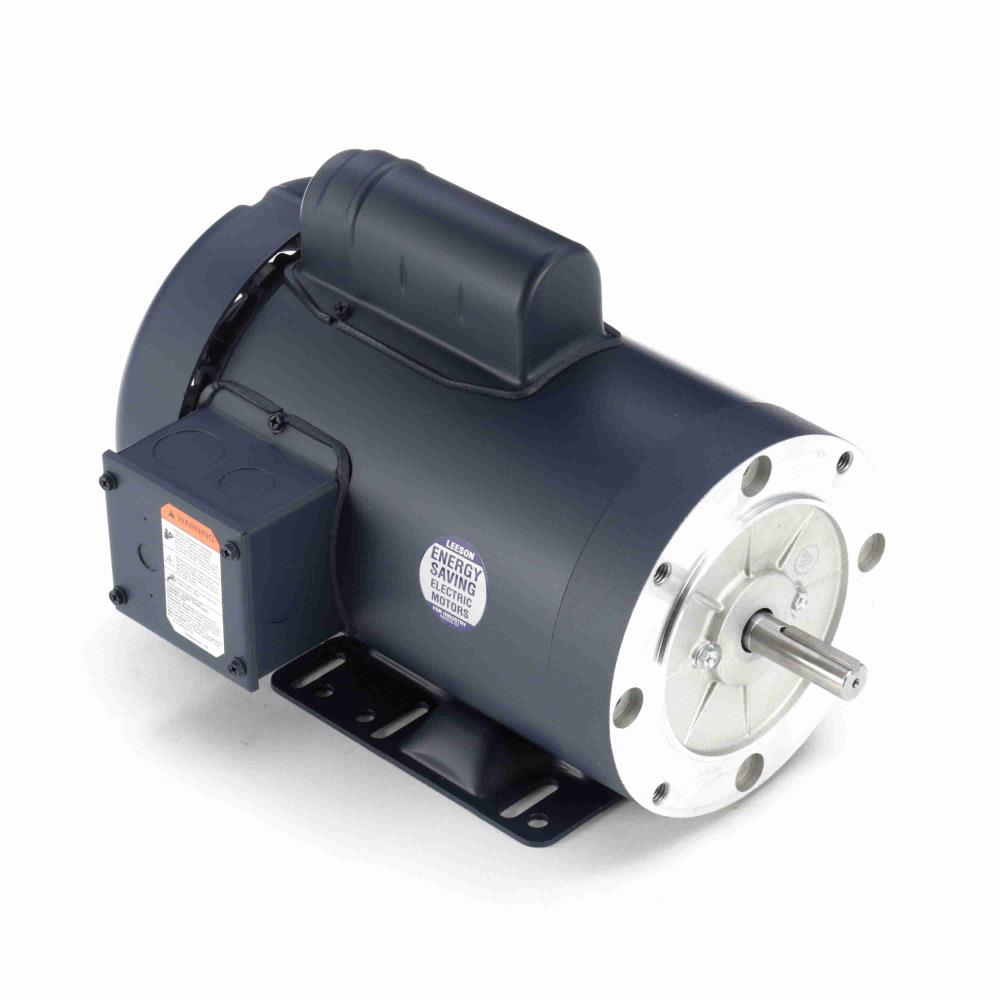 113931.00 Leeson General Purpose Motor  (C6C34FK52 , 2 HP, 56H Frame, 3450RPM, 115/208-230V, TEFC) - KG Power Systems