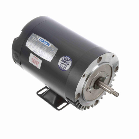 114202.00 Leeson Jet Pump Motor  (C6T34DK6 , 2 HP, 56 Frame, 3450RPM, 208-230/460V, ODP Enclosure) - KG Power Systems