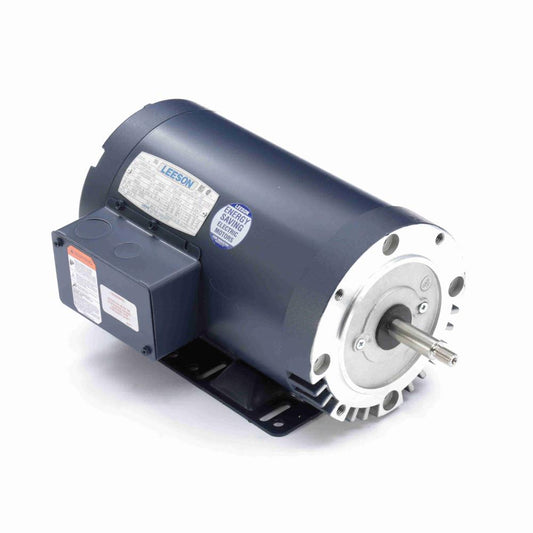 116699.00 Leeson Pump Motor  (C6T34DK18 , 5 HP, 56 Frame, 3490RPM, 208-230/460V, DP)