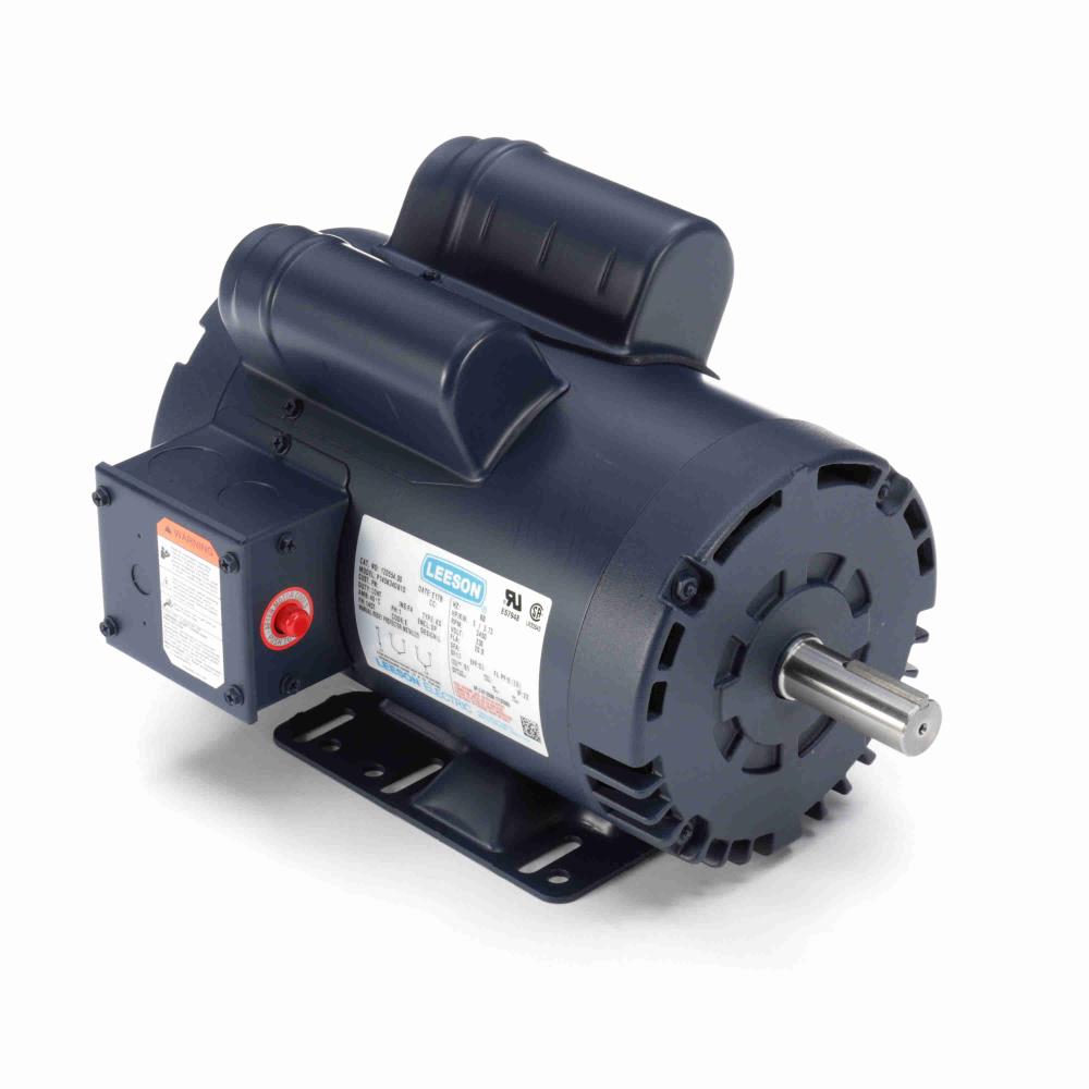 120554.00 Leeson Compressor Duty Motor  (P145K34DB1, 5 HP, 145T Frame, 3450RPM, 230V, DP)