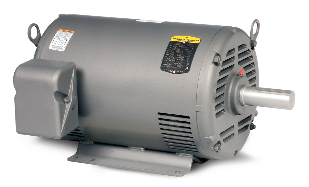 M1222T Baldor Definite Purpose Motor (2/.89 HP, 1800/1200 RPM, 3 Phase, 182T Frame, ODP Enclosure, 460 Volt, Foot Mount) - KG Power Systems