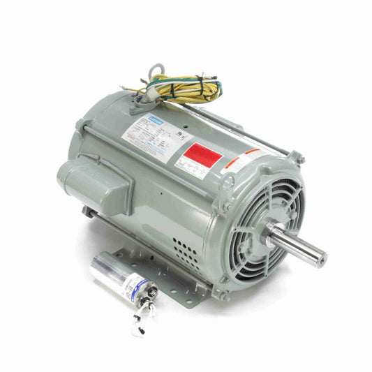 141084.00 Leeson Farm Duty Crop Dryer Motor (C215K34DB3, 10/15 HP, 215TVZ Frame, Single Phase, 3600 RPM, 230 Volt, No Overload, ODP Enclosure) - KG Power Systems