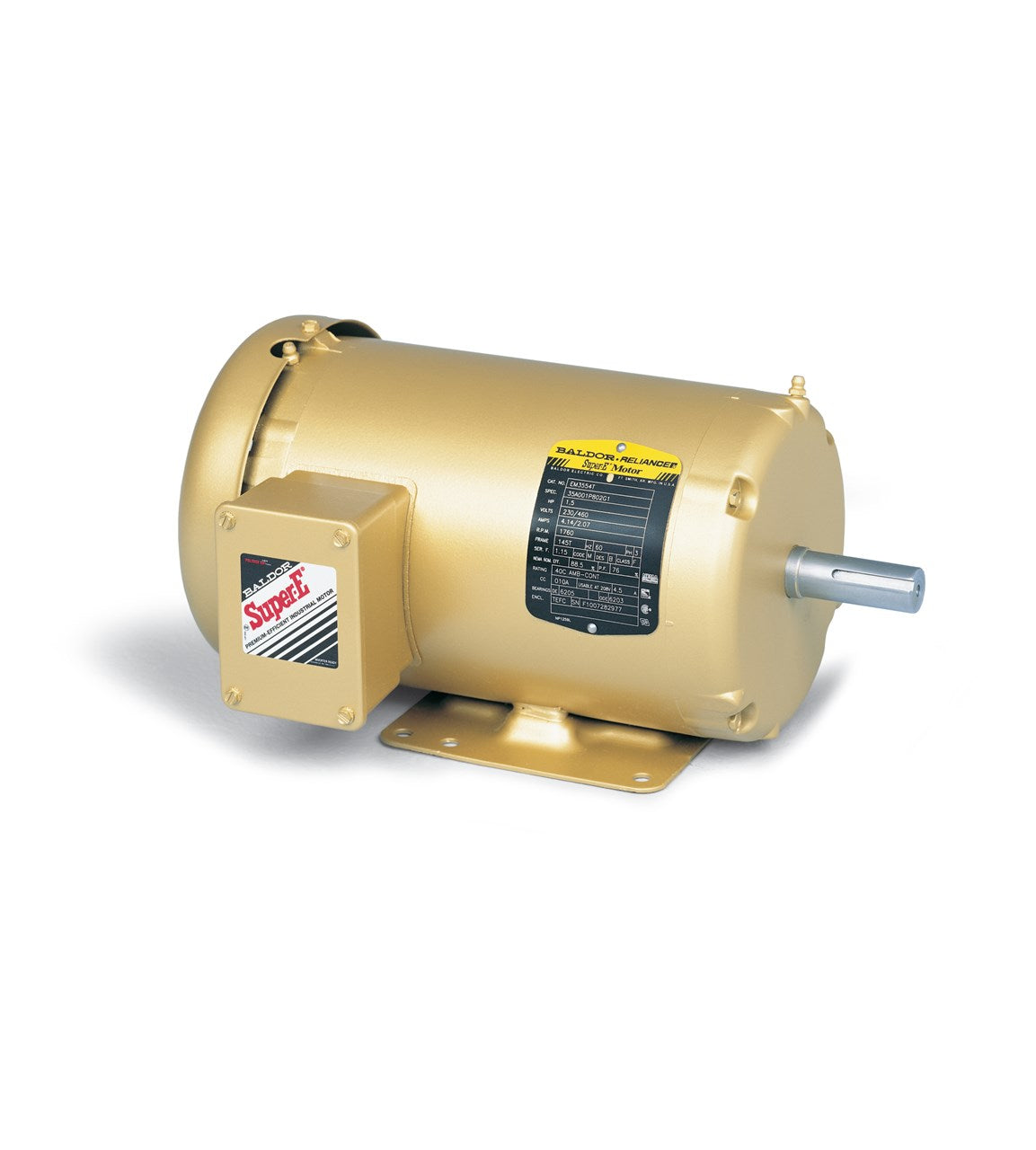 EM3614T-G Baldor Motor (2HP, 1175RPM, 3 phase, 60HZ, 184T Frame, 3644M, TEFC, F1)