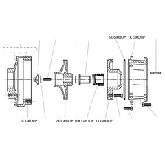 4SS45 Goulds Pumps Centrifugal Pump Kit 6" Dia.  (Includes Casing, Seal Housing, Impeller 7.00" Dia., Motor Adapter, 3657/ 3757 Series)