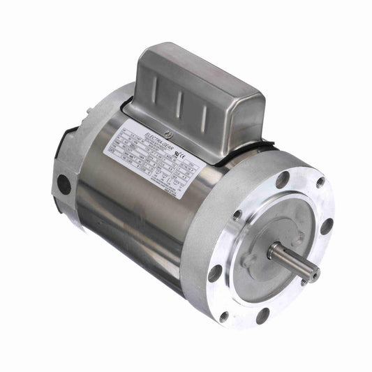 6439191261 LEESON Boat Hoist Motor (.75 HP Boat Hoist Duty Motor, 1 phase, 1800 RPM, 115/230 V, 56C Frame, TENV) - KG Power Systems
