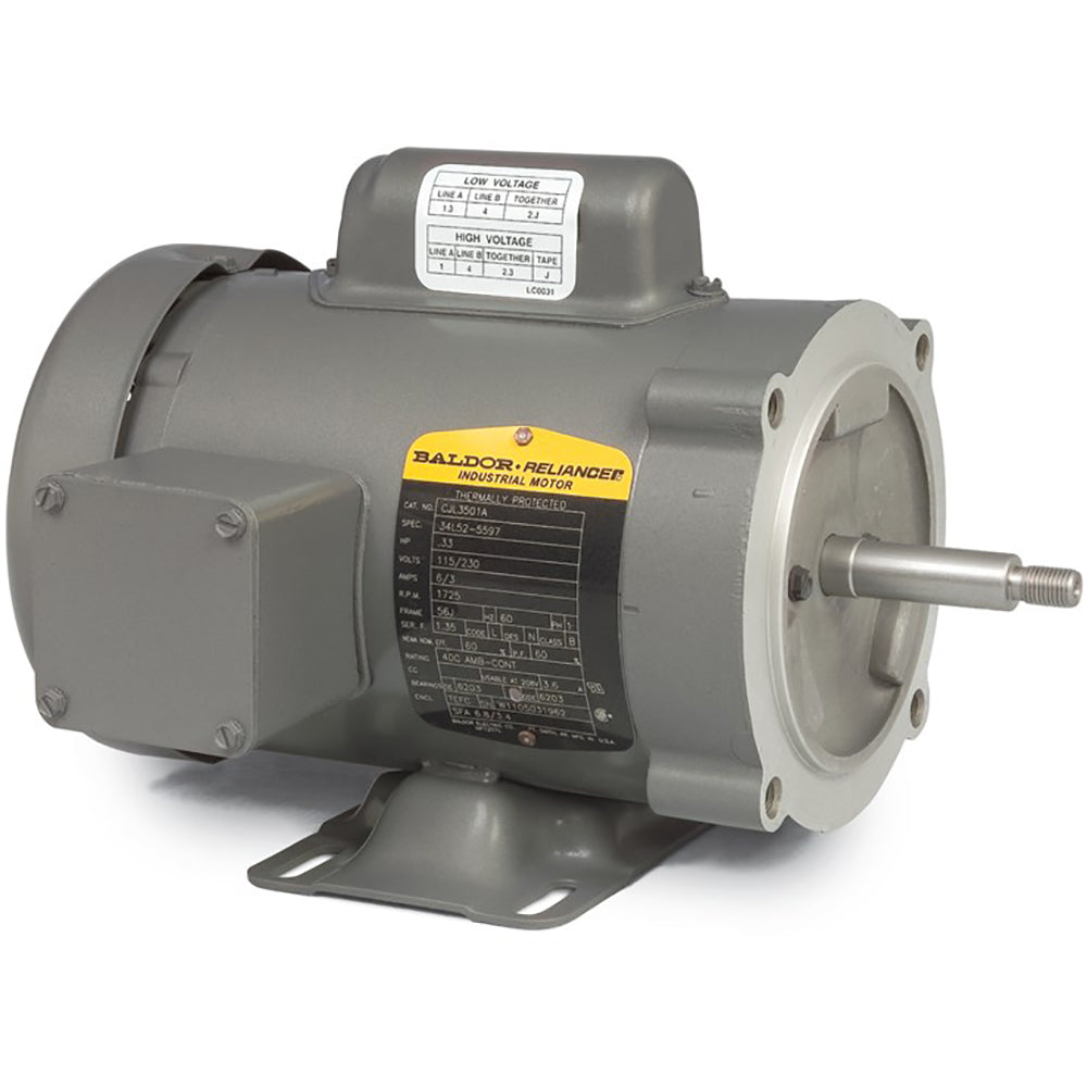 IDNM3542 Baldor Variable Speed AC Inverter/Vector Duty Motor (3/4 HP, 1800 RPM, 3 Phase, 56C Frame, TENV Enclosure, 230/460 Voltage) - KG Power Systems