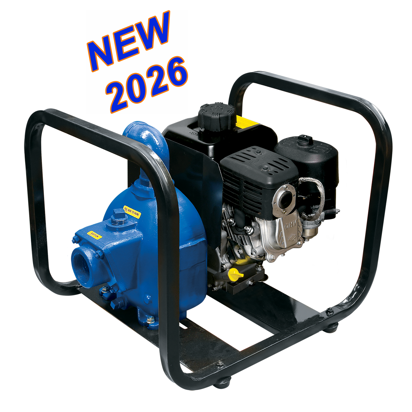83A1-L100W FT4-X AMT GR SHIELD-A-SPARK Self-Priming Engine Driven Flammable Liquid Handling Pump (Yanmar L100W Diesel Driver, 3"x3" NPT Port, Roll Cage Mounting, 2.2 HR Run Time, 1.44 Gallon Tank, .75 Max Solids, Curve D) - KG Power Systems