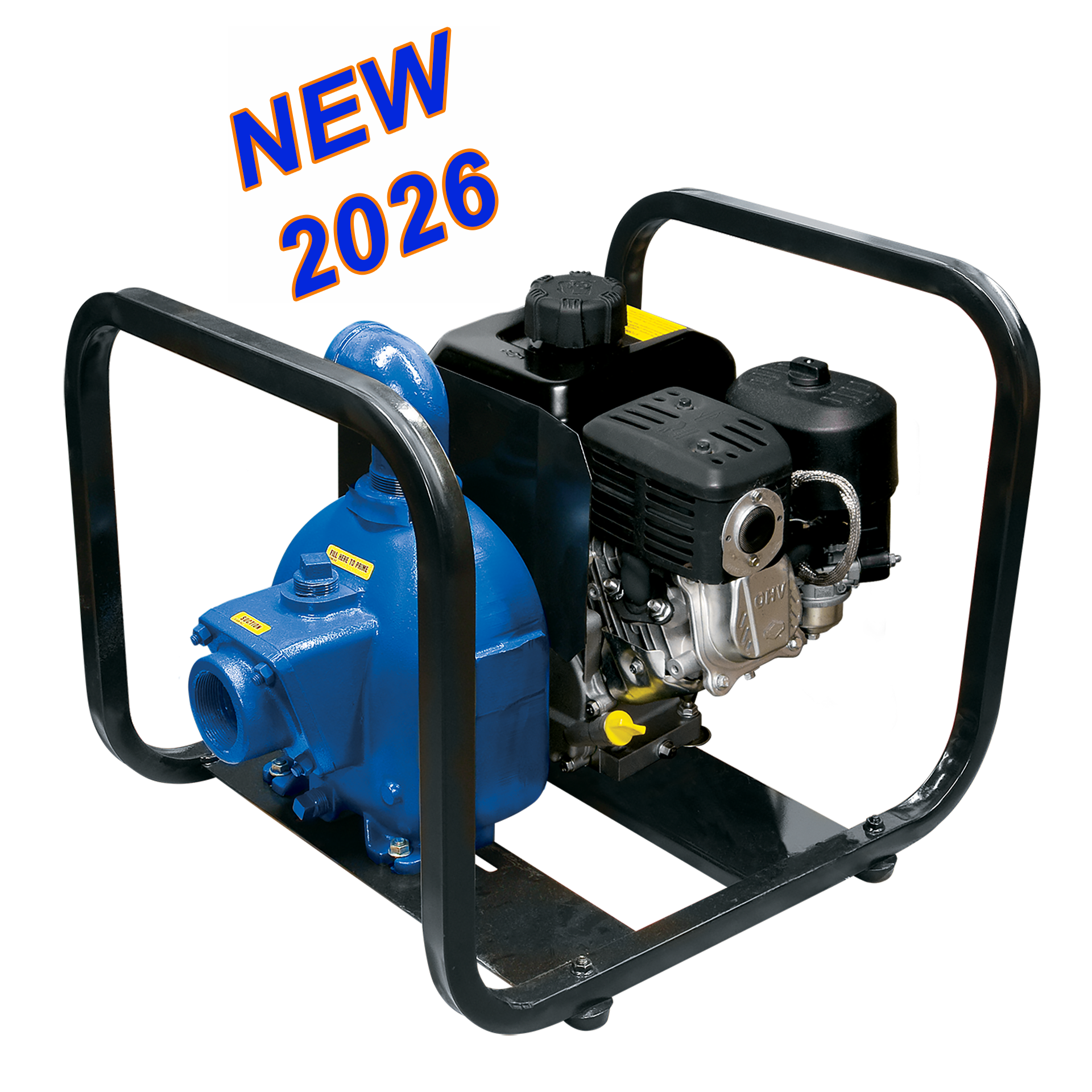 83A1-L100W FT4-X AMT GR SHIELD-A-SPARK Self-Priming Engine Driven Flammable Liquid Handling Pump (Yanmar L100W Diesel Driver, 3"x3" NPT Port, Roll Cage Mounting, 2.2 HR Run Time, 1.44 Gallon Tank, .75 Max Solids, Curve D) - KG Power Systems