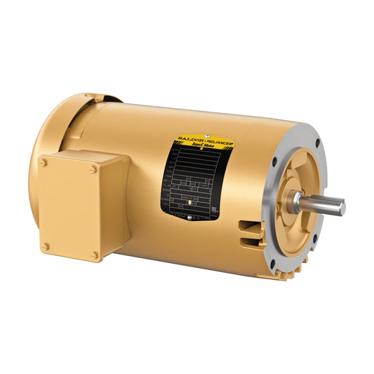 VEM31157 Baldor Premium C-Face Industrial Motor, Three Phase, ODP, 56C Frame (2 HP, 1800 RPM)