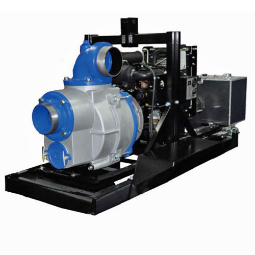 AMT Pumps 5588-D6, 6" Engine Driven Self-Priming Trash Pump (Kohler KDW1003 Diesel, Skid Base, 23 HP, 6" Disch, Viton Seal, 12 Hr Run Time, 20 Gal)