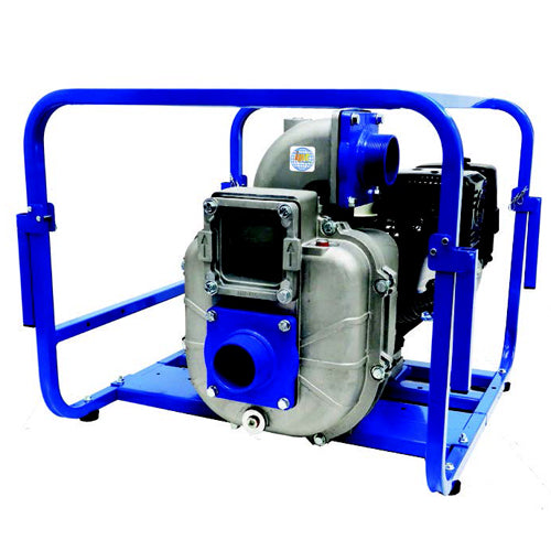 4HY23HR AMT Self-Priming High Pressure Hydroseeding Pump (23 HP, 4" Discharge, Honda GX690 23HP Driver, 10.5 Hr Run Time, 15 Gal Tank, Elect Start)