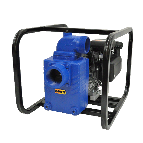 AMT Pumps 3391-V5, 3" Solid Handling Pump (Honda GX270 (8 HP, 3" NPT Port, Viton Seal, 2.5 Hr Run Time, 1.40 Gal Tank, Frame Included)