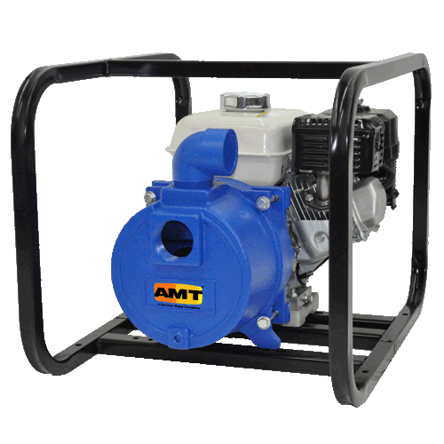 3932-95 AMT 2" Engine Driven Trash Pump (5HP, Honda GX160, 2"NPT Port, 2 HR Run Time, .82 Gallon Tank Size, 1"Dia Max Solids)