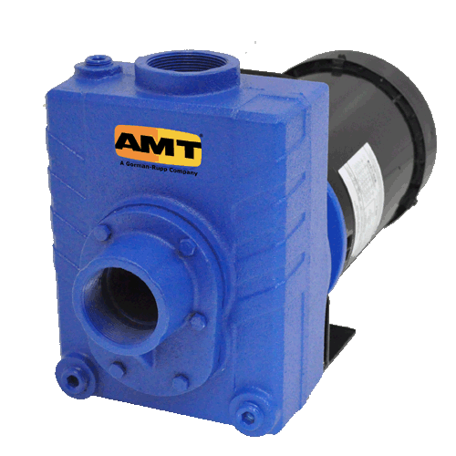 AMT Pumps 2764-95, 2" Cast Iron Self-Priming Centrifugal Pump (1-1/2 HP, 230/460V, 3 Phase, 2" Suction and Discharge)