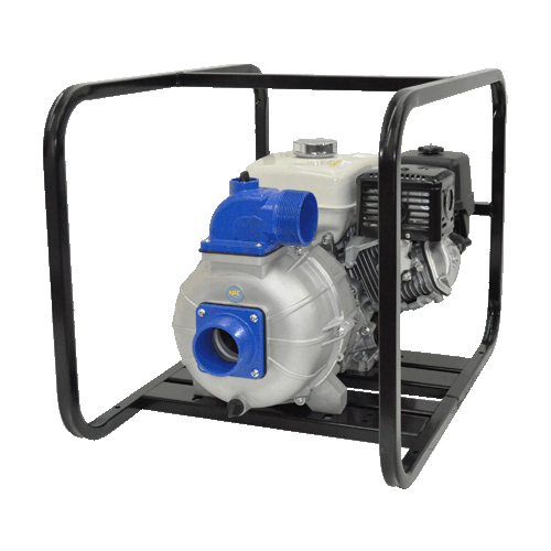 AMT Pumps 4S13XHR, 4" Engine Driven Self-Priming Trash Pump (Honda GX390, 13 HP, 4" NPT Port, Viton Seal, 22.5 Hr Run Time, 1.60 Gal Tank, Oil Alert)