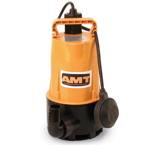 AMT Pumps 5811-99 Submersible Utility Pump (1/2 HP, 1.5" Discharge, 115V, Vortex, Plastic Construction, 5 FLA, 12' Cord, 1/2 x 1-1/2" Screen)