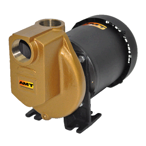 AMT Pumps 3892-97, 1-1/2" Bronze Self-Priming Chemical Pump (3/4 HP, 230/460V, TEFC, 3 Phase, Viton Seal)