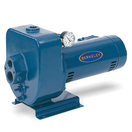 7LT2 Berkeley Horizontal Multi-Stage Jet Pump (3/4 HP, 1-1/4" Suction, 1" Drive, 1" Discharge, 115/230 Voltage, LT2 Series)