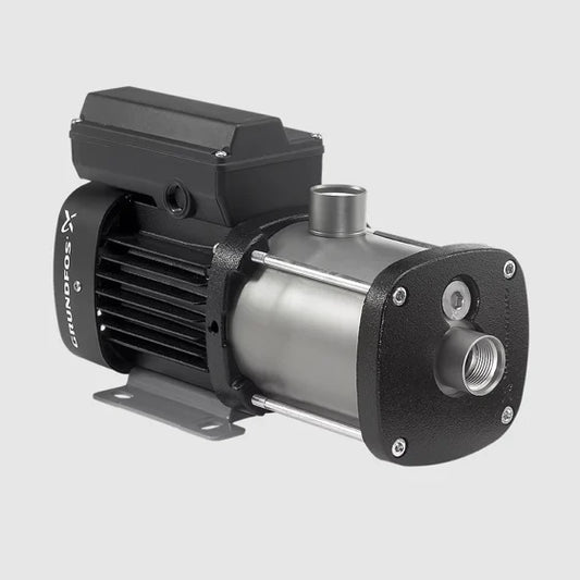 96946016 Grundfos CM10-I Series, Model CM 10-2, Multistage Centrifugal Pump (3.4 HP, 208-230/440-480 Volts, 3 Phase, 3480 RPM, 60 Hz, 1-1/2" NPT Suction, 1-1/2" NPT Discharge, 80 GPM Max., 150 ft Max. Head, Stainless steel, AQQE Shaft Seal)