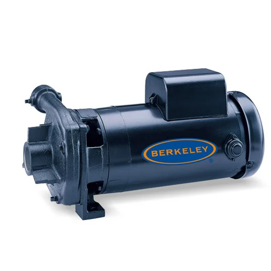 B53616S Pentair Berkeley Series C Straight Centrifugal Pumps (Model# C2MPS, 3 HP, 1 Phase, 230 Voltage, 2-1/2" Suction, 2" Discharge, 170 GPM) - KG Power Systems