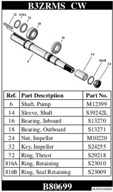 B80699 Berkeley Shaft Replacement Kit