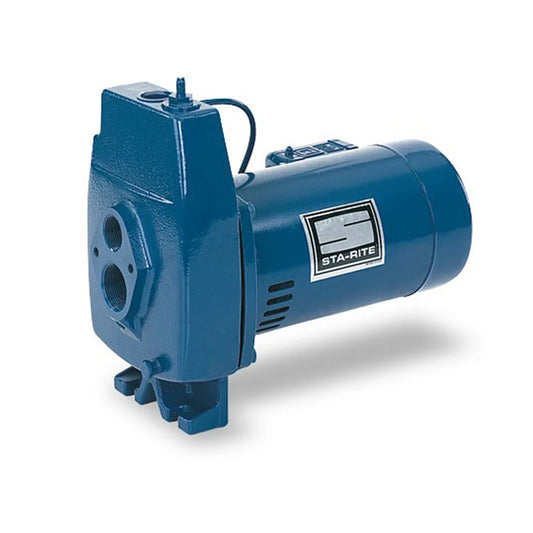 Sta-Rite FLC-L, Self-Priming Convertible Well Jet Pump, FL Series, 1/2 HP, 115/230 Volts, 1 Phase, 1" NPT Discharge, 1-1/4" NPT Suction, 11 GPM Max., Cast Iron Body, 54-84 PSI Shut-Off Pressure