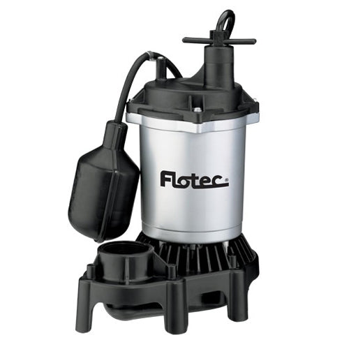 FPZS33T Flotec Thermoplastic Sump Pump (1/3 HP, 3600 GPH, 22' Max Lift, 1-1/2" NPT Discharge)