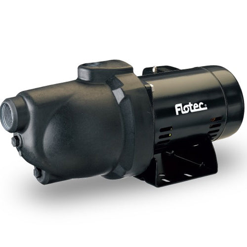 FP4032 Flotec Thermoplastic Shallow Well Jet Pump (1 HP, 18 GPM, 67 PSI Max Pressure Shutoff, 115/230 Voltage)