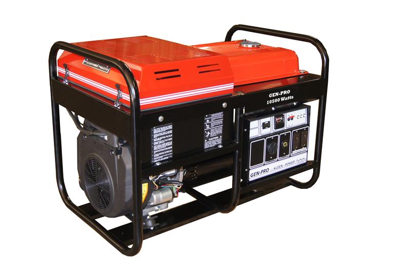 GPE-105ES GILLETTE GEN-PRO GENERATOR (10500 WATTS, 120/240 VOLTS, 75/37.5 AMPS, 12VDC ELECTRIC START)