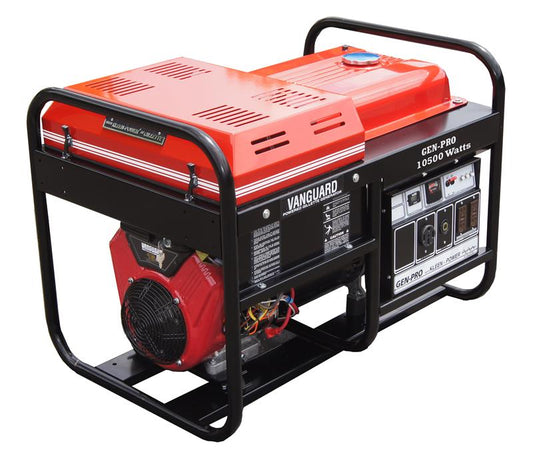 GPE-105EV GILLETTE GEN-PRO GENERATOR (10500 WATTS, 120/240 VOLTS, 80/40 AMPS, 12VDC ELECTRIC START)