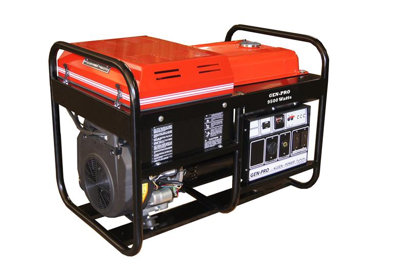 GPE-95ES GILLETTE GEN-PRO GENERATOR (9500 WATTS, 120/240 VOLTS, 80/40 AMPS, 12VDC ELECTRIC START)