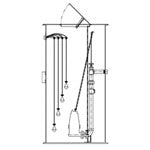 Goulds Pumps D40B6072 Basin Package (60 x 72 Duplex Station, 4 in Discharge, 4 in Base Elbow Connection)