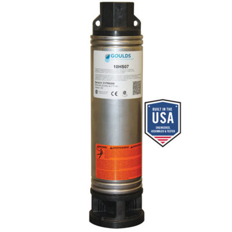 Goulds Pumps 7HS05, 4" Submersible Pump End Only (1/2 HP, 10 Stages, 60 Hz, 7HS Series)