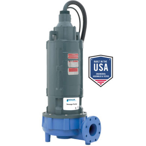 Goulds Pumps 4NS13K3DC Submersible Sewage Pump (7.5 HP, 3 Phase, 230 Volts)