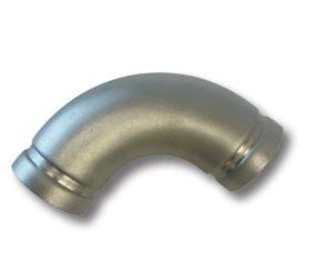 469DR460  GroovJoint  6" Sch.10, 304L Stainless Steel, 90 Degree, Drain elbow Grooved Ends 