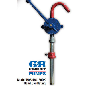 HO3/4A4-36DK AMT Oscillating Hand Pump (3/4" Inlet, 3/4" Outlet, Cast Iron Construction, Buna-N Lipseal Seal)