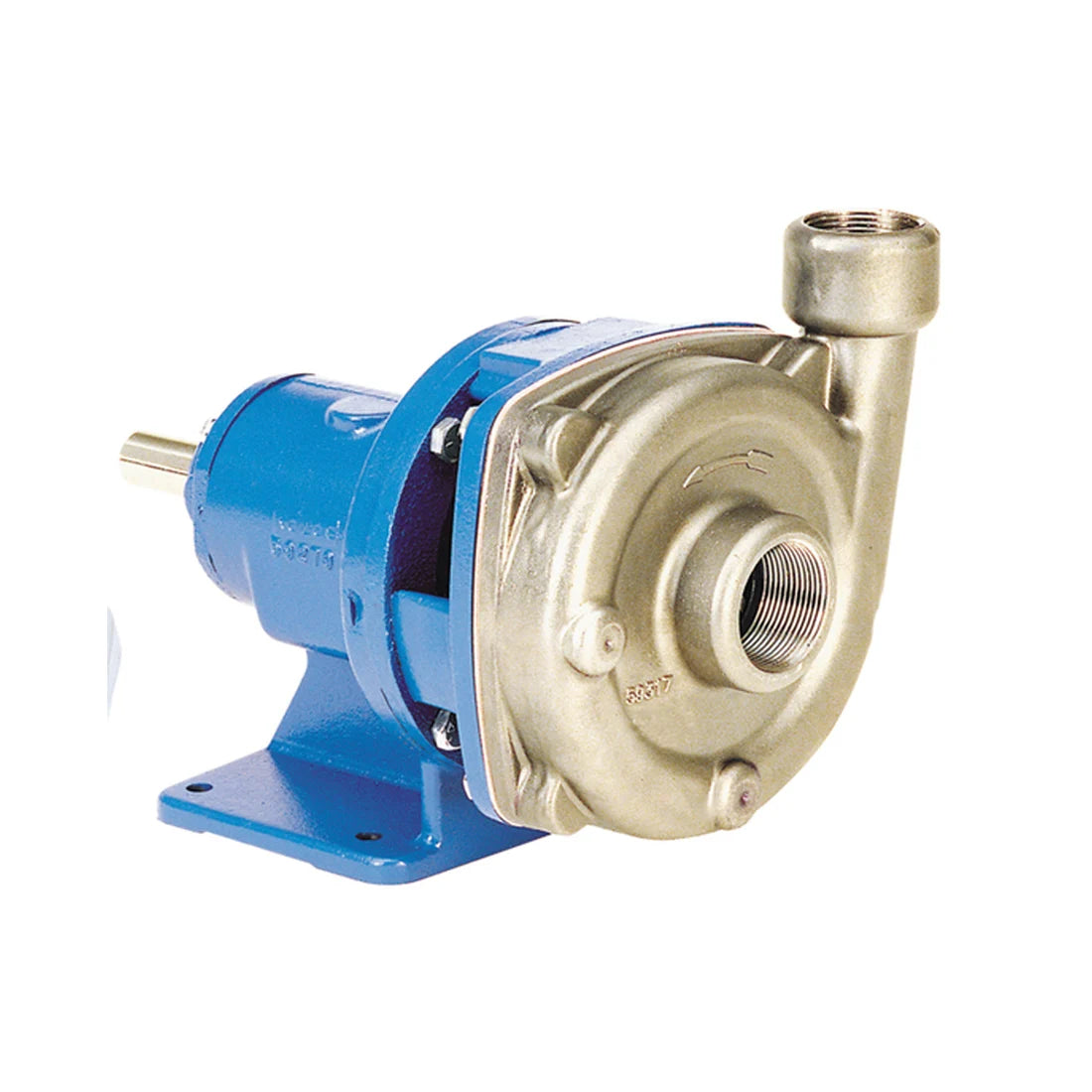 1SSFRMA0 Goulds Frame Mounted Centrifugal Pump End Only (ICS-F Series, 1/2 Max. Base HP at 1750 RPM, 3.5 Max. Base HP at 3500 RPM, 1" NPT Discharge, 1-1/4" NPT Suction, 5-3/8" Impeller, Stainless Steel Body, Motor Not Included)