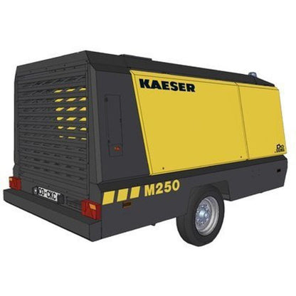 M250 Kaeser Portable Air Compressor (900 CFM, 125 PSI, Diesel, Tow Behind)