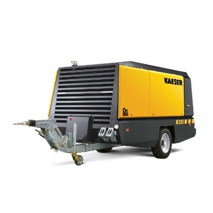 M250 Kaeser Portable Air Compressor (900 CFM, 125 PSI, Diesel, Tow Behind)