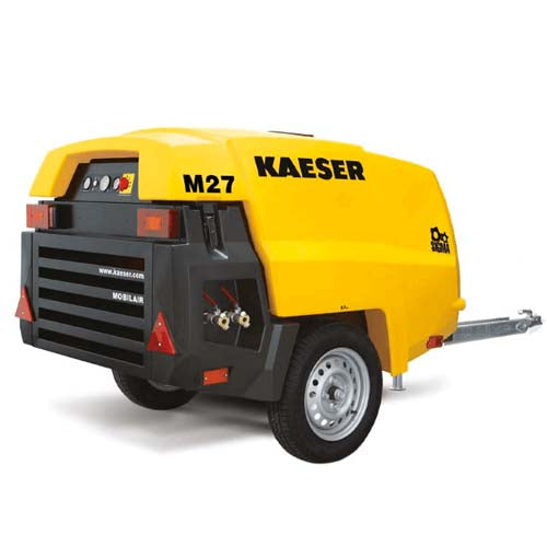 M27 Kaeser Portable Air Compressor (92 CFM, 100 PSI, Diesel, Tow Behind)