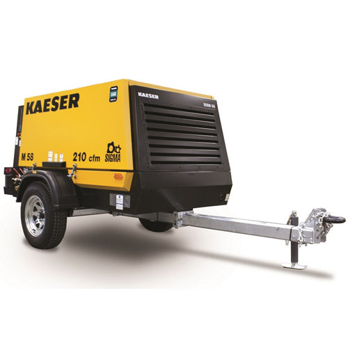 M58 Kaeser Portable Air Compressor (210 CFM, 100 PSI, Diesel, Tow Behind, Tier 4 Final)