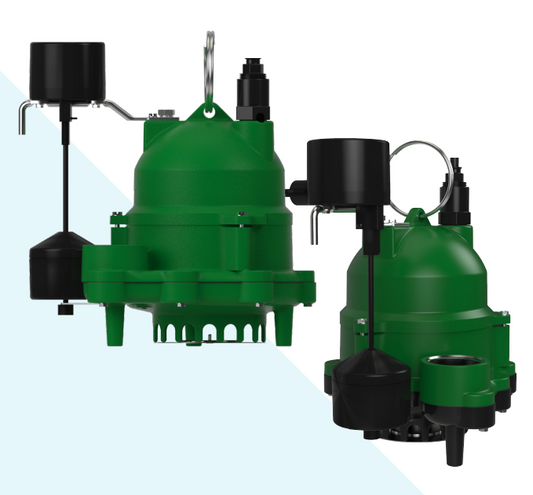 MDC33V10 Myers Pumps Submersible Sump Light Effluent Pump (1/3 HP, Vertical Switch, 115 Volt, 9.8 Amps, 1 Phase, 1-1/2" NPT Discharge, 1/2" Max Solids, Engineered Polymer Material, 10' Cord)