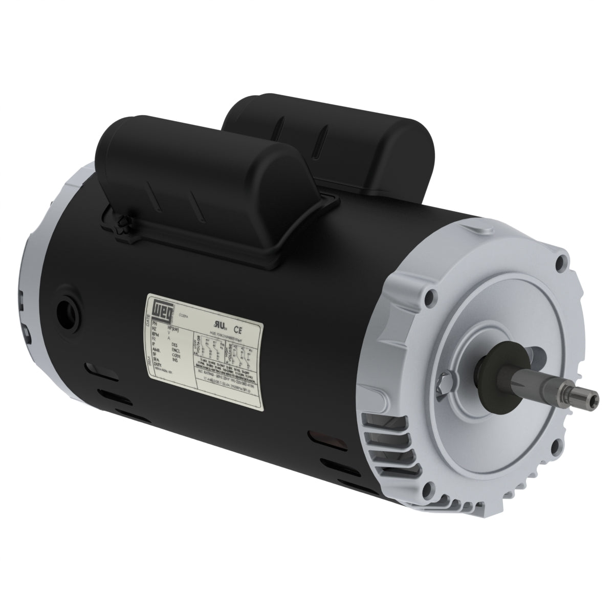 00236OS1BJPR56J-S WEG Jet Pump Motor (2 HP, 3600 RPM, ODP Enclosure, 60 Hz, 2 Pole, Single Phase, 115/208-230 Voltage, Footless, F1 Mount)
