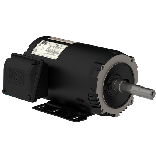 00118OT3E143JM-S WEG Pump Motor (1 HP, 1800 RPM, 208/230/460 Volts, ODP, 143/5JM, Footed)
