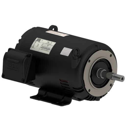 00518OT3E184JM-S WEG Close-Coupled Pump Motor (NEMA Premium, 5 HP, 4 Pole, 182/4JM Frame, 3 Phase, 230/460 Volt, 60 Hz, ODP Enclosure, Foot Mounted, Rolled Steel)