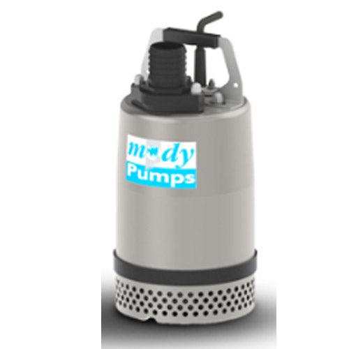 Mody Pumps Model M1 Portable Electric Submersible Sump Pump (1 HP, 2" NPT Discharge, 115 Volts)