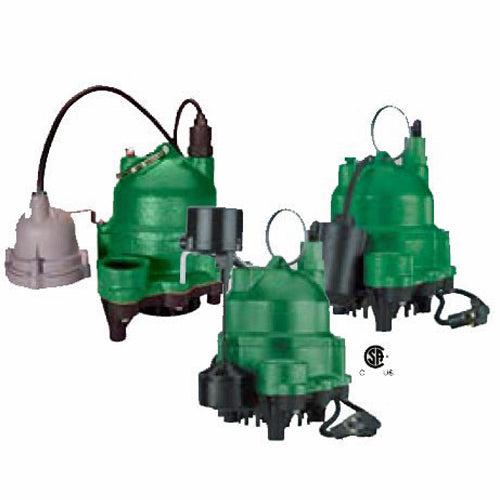 MDC33TCI10 Myers Pumps Submersible Sump Light Effluent Pump (1/3 HP, Tethered Switch, 10' Cord, 115 Voltage, 1 Phase, 1-1/2" NPT Discharge)