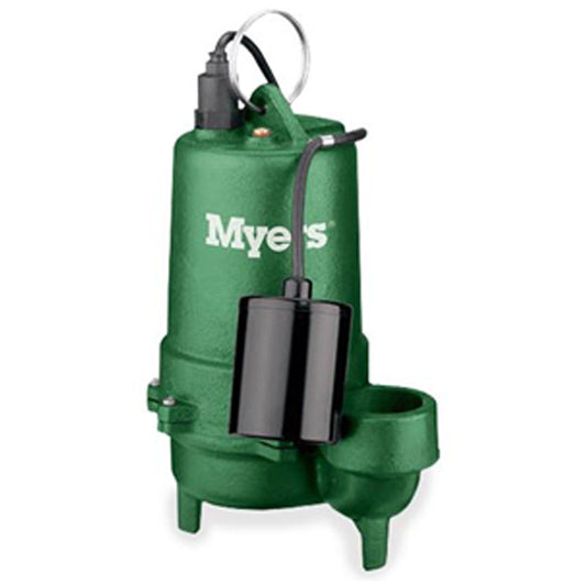 ME40MC-11-CI Myers Submersible Effluent Pump (4/10 HP, 1 Phase, 115 Voltage, 20' Cord Length, 2" Discharge, Manual Switch)