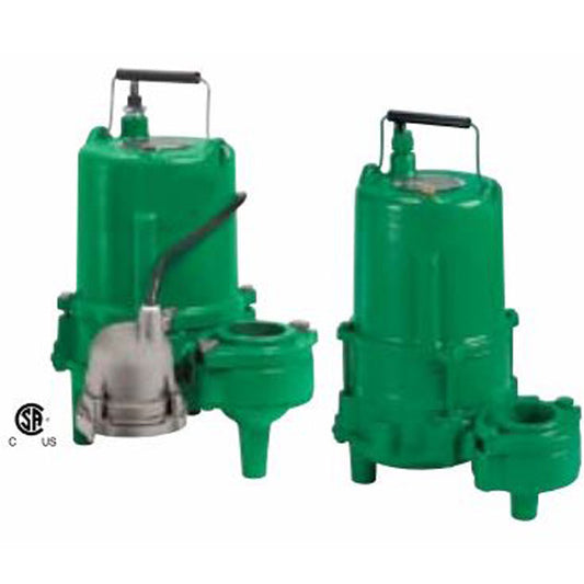 28215D100 Myers High-Head Submersible Effluent Pump (1 HP, 1 Phase, 230 Voltage, 3/4" Solids Handling, Piggy Back Tethered Switch)