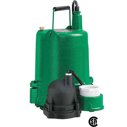 MEOSP50M1 10 Myers Corrosion Resistant Submersible Effluent Pump (1/2 HP, 1 Phase, 115 Voltage, 1-1/2" or 2" Discharge, Manual Switch)